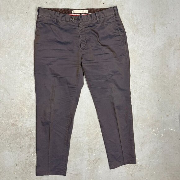 L.B.M 1911 Tailored Chinos Mens Twill Pants Iridescent Fabric Italy 36x30 - Picture 2 of 12